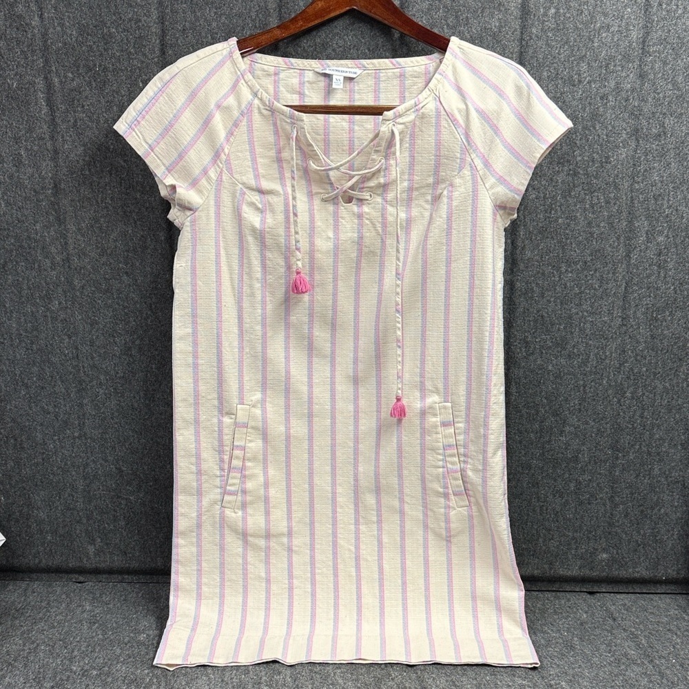 Southern Tide Pink and Cream Striped Garment Dress - Picture 6 of 6